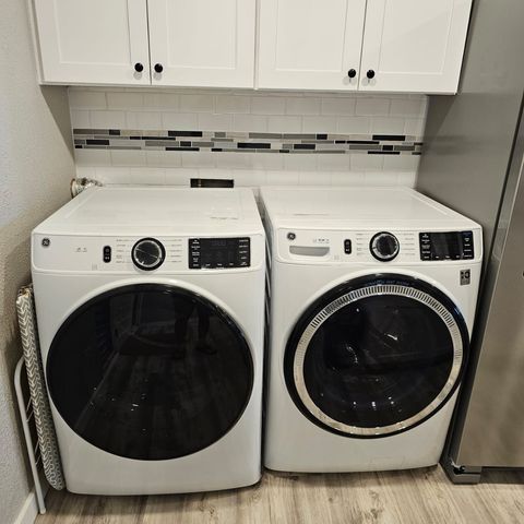 New Washer and Dryer in Kitchen