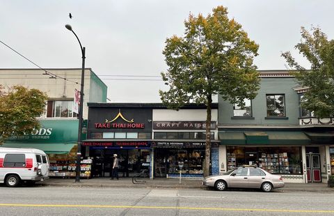 The local neighbourhood Take Thai Home Restaurant and some of the many fun shops on Commercial Drive.