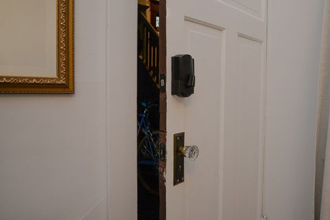 Bedroom Door with digital deadbolt