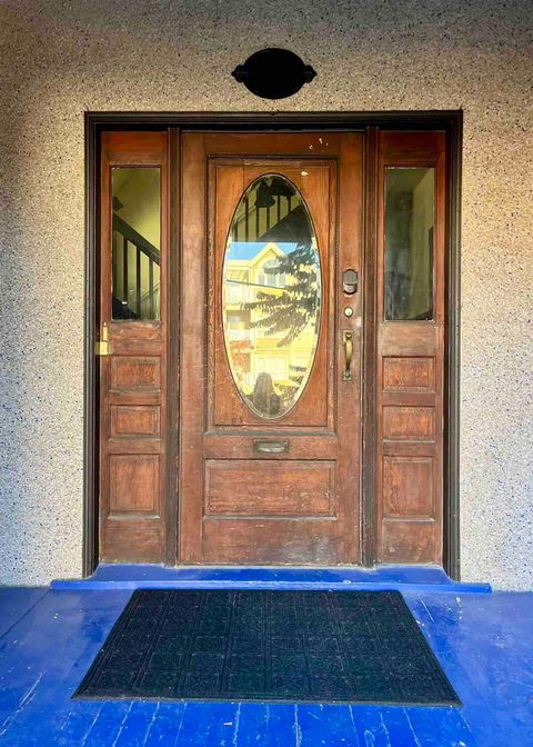 Shared Front Door and entry to shared foyer 