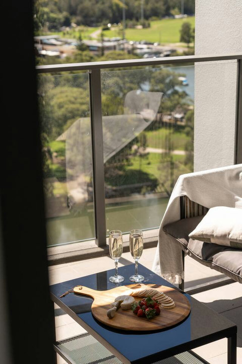 Sip your morning coffee or afternoon glass of wine while soaking up tranquil water views and peaceful surroundings from the balcony.