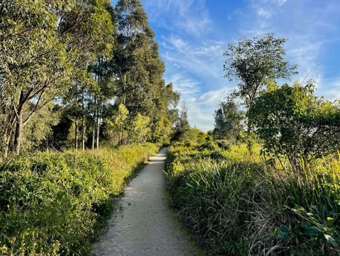 Explore scenic walking and cycling paths through beautiful riverside parklands just moments from your doorstep.