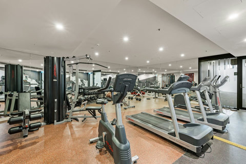Stay active with access to a fully equipped gym featuring cardio and strength-training equipment.