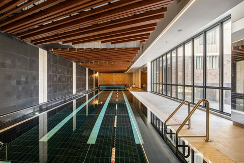Take advantage of the building's premium indoor heated pool, perfect for year-round enjoyment.