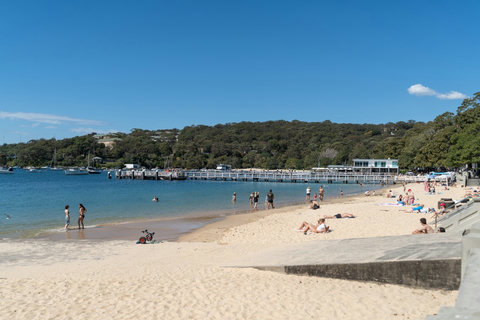Soak up the sunshine along the sandy shores of Balmoral Beach, a favourite Mosman spot for relaxed harbour-side days