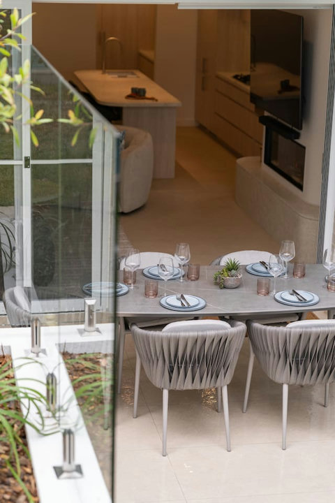 Elegant dining setting perfect for family meals, celebrations and shared holiday moments.