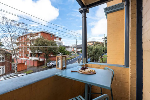 Another street view from the private balcony