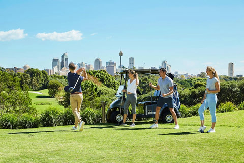 Enjoy a round of golf with sweeping views towards Sydney’s city skyline.