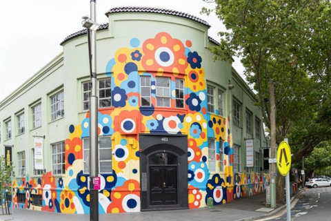 Colourful street art and creative spaces reflect the neighbourhood’s distinctive local character.