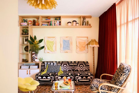 Featured in Sunday Life for its interiors, this colourful living space is filled with personality at every turn