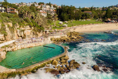 Swim laps or cool off beside the ocean at Bronte Baths, one of the area’s much-loved coastal landmarks