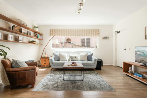 A comfortable spot to unwind together after a day exploring Manly