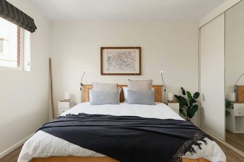 Stretch out in the comfortable king bed and recharge after a day by the beach