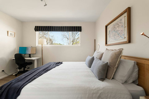 Catch up on emails or work remotely from the convenient workspace with plenty of natural light