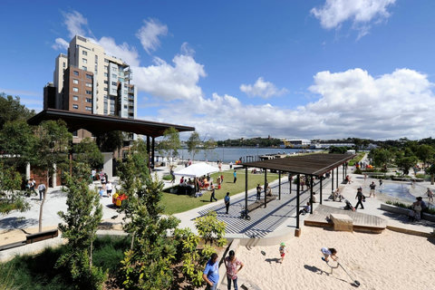 Slow things down at nearby Pirrama Park, a waterfront favourite for walks, picnics and harbour views