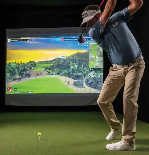 Your Exclusive Golf Studio - Experience pro-level practice with Bryson DeChambeau & Bubba Watson's Golf Launch Monitor & Simulator. Pre-book with a deposit, at least 3 weeks before your stay.