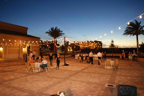 Have your wedding guests stay in our homes where we can host up to 60 persons (if you rent both of them 30 persons x 2 homes) and host you ceremony at this beautiful resort just a couple of miles away from our private Golf Tennis SPA Resort Villas.