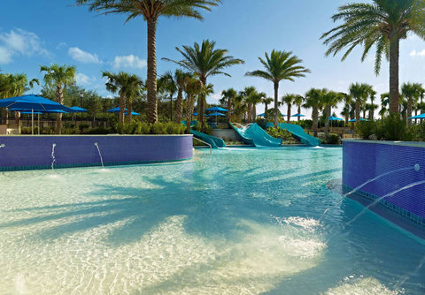 Orlando's only resort wave pool, lazy river, family pool, 125-foot corkscrew waterslide, adults-only pool. Daypass access from $15 Child or $40 Adult ($15 discount after 4 pm) (only about 5 miles away, based on availability & price subject to change)