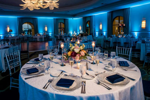 Have your wedding guests stay in our homes where we can host up to 60 persons (if you rent both of them 30 persons x 2 homes) and host you ceremony at this beautiful resort just a couple of miles away from our private Golf Tennis SPA Resort Villas.