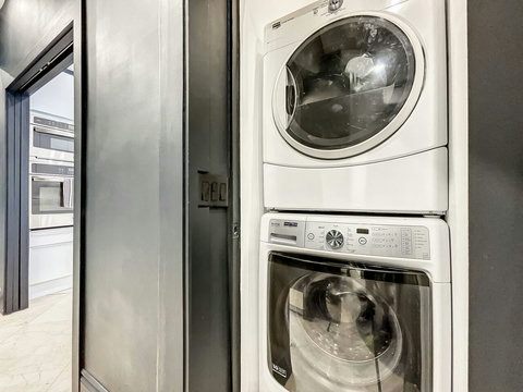 2 sets of State of the art Washer and Dryer. One set inside and one set by the pool. 