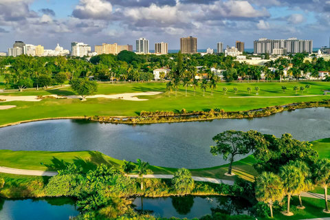 Miami Beach Golf Club with 6 pickleball courts. Only within a  short power walking distance of the beach. 