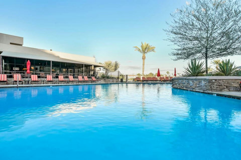 Enjoy full access to the Resort Restaurant, Bar, & Heated Pool just 100 yards away from villa. Plus, unwind in your private hot tub with an exotic fireplace for breathtaking Arizona Mountain sunsets at our ScottsdaleResortVillas - ScottsdaleGolfVilla
