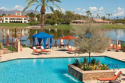 Enjoy full access to the Resort Restaurant, Bar, & Heated Pool just 100 yards away from villa. Plus, unwind in your private hot tub with an exotic fireplace for breathtaking Arizona Mountain sunsets at our ScottsdaleResortVillas - ScottsdaleGolfVilla