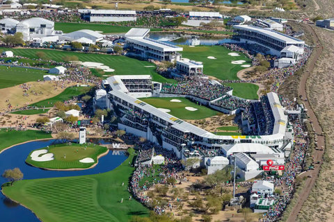 Only about 7 miles to TPC Scottsdale home to Phoenix Open on PGA Tour and Waste Management Open site in Scottsdale.