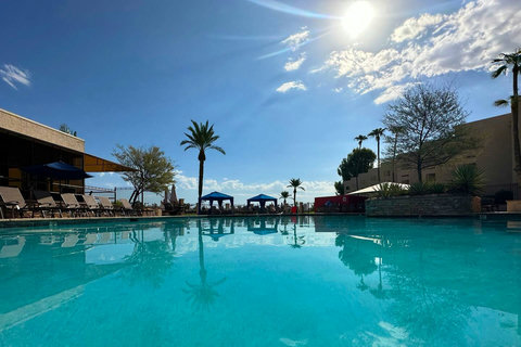 Enjoy full access to the Resort Restaurant, Bar, & Heated Pool just 100 yards away from villa. Plus, unwind in your private hot tub with an exotic fireplace for breathtaking Arizona Mountain sunsets at our ScottsdaleResortVillas - ScottsdaleGolfVilla