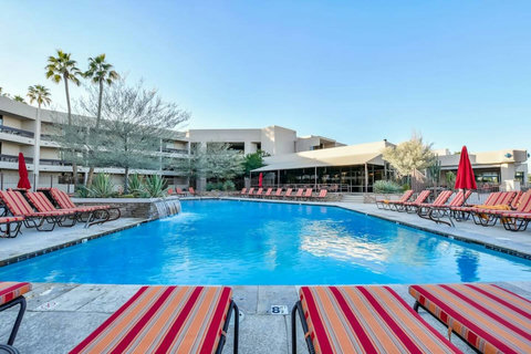 Enjoy full access to the Resort Restaurant, Bar, & Heated Pool just 100 yards away from villa. Plus, unwind in your private hot tub with an exotic fireplace for breathtaking Arizona Mountain sunsets at our ScottsdaleResortVillas - ScottsdaleGolfVilla