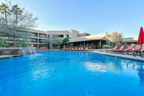 Enjoy full access to the Resort Restaurant, Bar, & Heated Pool just 100 yards away from villa. Plus, unwind in your private hot tub with an exotic fireplace for breathtaking Arizona Mountain sunsets at our ScottsdaleResortVillas - ScottsdaleGolfVilla