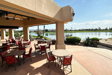 Waterfront Dining & Golf Views: Experience a beautiful Resort with picturesque waterfront dining and stunning golf views. Enjoy the privacy of a Private Villa and access to Resort Amenities, including the Resort Pool nearby.

