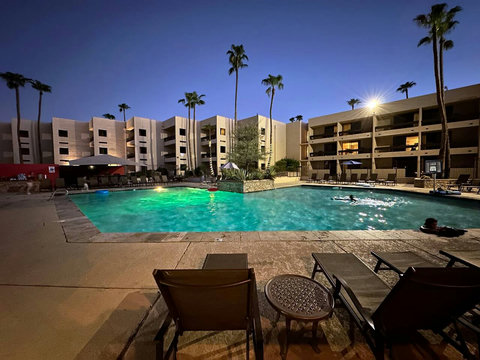 Enjoy full access to the Resort Restaurant, Bar, & Heated Pool just 100 yards away from villa. Plus, unwind in your private hot tub with an exotic fireplace for breathtaking Arizona Mountain sunsets at our ScottsdaleResortVillas - ScottsdaleGolfVilla
