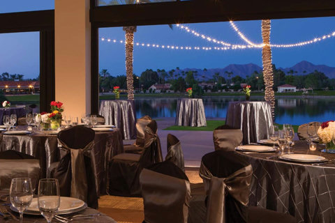Wedding banquet space right next to villa.
(only about a 150 yard pitch shot away).