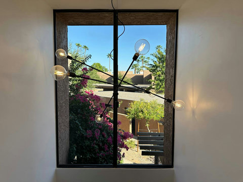 Tall ceiling gives light and great views