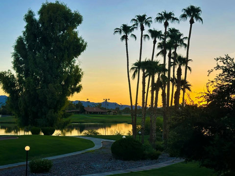 Panoramic Golf Course Views: Enjoy stunning vistas overlooking McCormick Ranch's Golf Club from our property.
