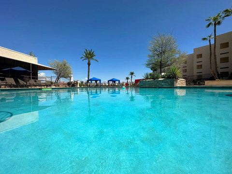 Enjoy full access to the Resort Restaurant, Bar, & Heated Pool just 100 yards away from villa. Plus, unwind in your private hot tub with an exotic fireplace for breathtaking Arizona Mountain sunsets at our ScottsdaleResortVillas - ScottsdaleGolfVilla