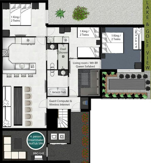 Flexible Downstairs Layout: Discover our spacious floor plan, ideal for 3-4 bedrooms. Set up your dream sleeping arrangements and make this inviting space uniquely yours.
