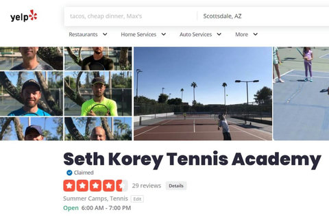 Your Tennis Haven: Less than a stone's throw away from our villa (about 50 yards) to the onsite Tennis Academy with 4 tennis courts and a Tennis Pro Shop at the world-famous Seth Korey Tennis Academy, Scottsdale.