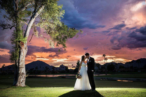Save your special memories, experiences, and moments at our private villa in this beautiful sunset setting! Our private villa can be seen in this photo in the background on the other side of the lake in McCormick Ranch in the heart of Scottsdale. 