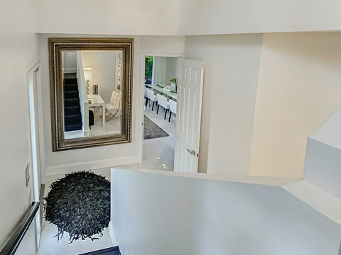 Contemporary elegance! Experience our home's modern design features, an architectural delight that elevates your stay.