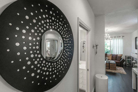 Contemporary elegance! Experience our home's modern design features, an architectural delight that elevates your stay.