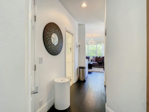 Contemporary elegance! Experience our home's modern design features, an architectural delight that elevates your stay.