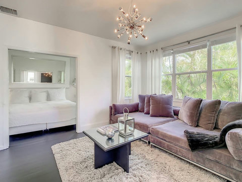Welcome to comfort! Our chic home's living room offers a cozy retreat to relax and unwind with loved ones.