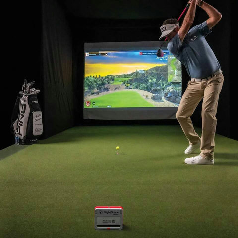 Enjoy your own Golf Studio so you can practice with the same Golf Launch Monitor and Golf Simulator that Bryson Dechambeau & Bubba Watson use (per request with 2 week notice and a refundable deposit equal amount of laser launch simulator is needed)