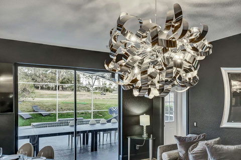Embrace contemporary elegance! Our home boasts modern design features, an architectural delight that takes your stay to new heights.
