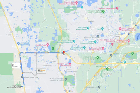 Unwind Near Disney World - Just 7.5 miles away from Margaritaville, & Promenade at Sunset Walk, Gloria Estefan's Kitchen with Live Music 6 nights a week (Tue-Sun), and Island H2O Water Park, the perfect spots for endless enjoyment.
