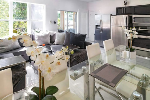 Experience the perfect harmony of space and design in our open floor plan, creating a welcoming and social environment for your stay.
