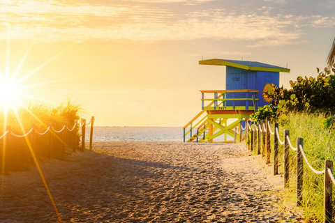 Walk, bike, or ride your way to a escape to Collins Park Beach and soak up the sun.  
