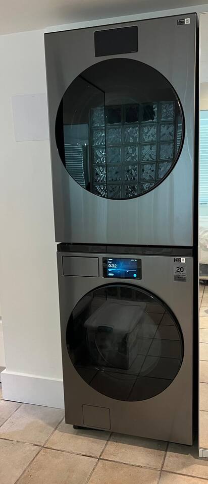 State-of-the-art, top-of-the-line Samsung Washer and Dryer inside the unit.